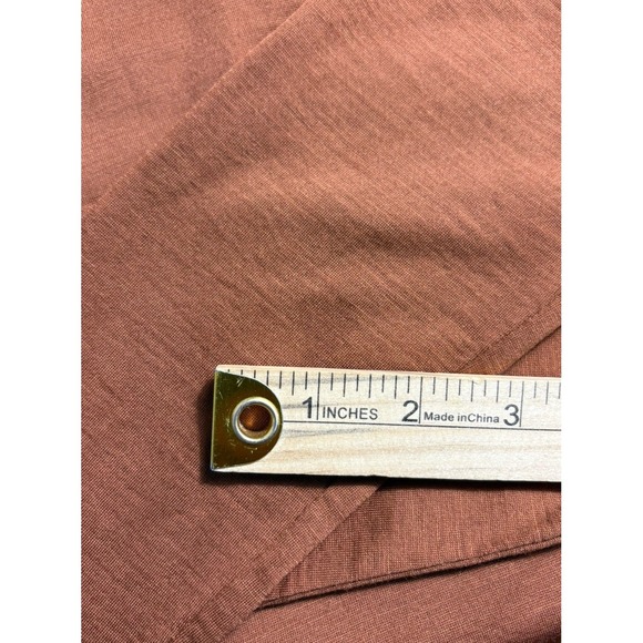 Wool& Rowena Medium Long Swing Dress Merino Wool Pocket Capsule Terracotta - Picture 6 of 7